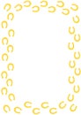 Gold horseshoe border