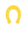 Gold horseshoe.