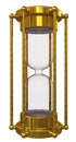 Gold hourglass with no sand