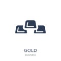 Gold icon. Trendy flat vector Gold icon on white background from Royalty Free Stock Photo