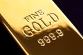 Gold ingot Royalty Free Stock Photo