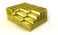 Gold ingot Royalty Free Stock Photo