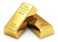 Gold ingots Royalty Free Stock Photo