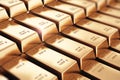 Gold ingots Royalty Free Stock Photo