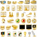 Gold Interface Icons 3