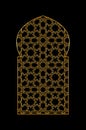 Gold islamic window