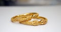 Gold jewellery Royalty Free Stock Photo