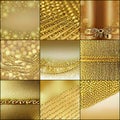 Gold jewelry collection