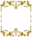 Gold jewelry frame