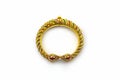 Gold jewelry thai ancient style. Royalty Free Stock Photo