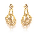 Gold jhumka earring set for perfect one