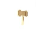 Gold Judge gavel icon isolated on white background. Gavel for adjudication of sentences and bills, court, justice
