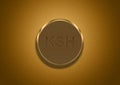 Gold Kenya shilling background symbol wallpaper