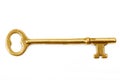 Gold key Royalty Free Stock Photo