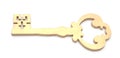 Gold key Royalty Free Stock Photo