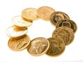 Gold Krugerrand Coins Royalty Free Stock Photo