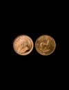 Gold Krugerrand Coins Royalty Free Stock Photo