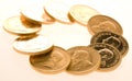 Gold Krugerrand Coins Royalty Free Stock Photo