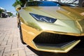 Gold Lamborghini Huracan 2016