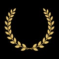 Gold laurel wreath 3