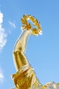 Gold laurel wreath, victory concept