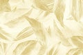 Gold leaves patterned background