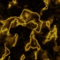 Gold lightning lights shapes, fractal design, texture Royalty Free Stock Photo