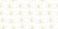 Gold lilies seamless repeat pattern vector background Royalty Free Stock Photo