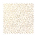 Gold line art square decoration, vignette, background, design template. Decor for Ramadan month