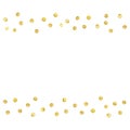 Gold line1 dot Royalty Free Stock Photo