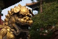 Gold lion in Forbidden City, Beijing Royalty Free Stock Photo