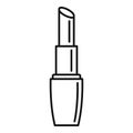 Gold lipstick icon, outline style