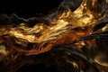 Gold liquid pattern. Generate Ai