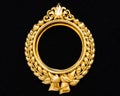 Gold locket frame pendant