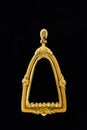 Gold locket frame pendant