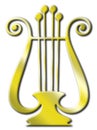 Gold lyre