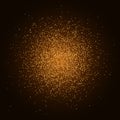 Gold magical dust is isolated on a black background. Template, footage for your projects. Christmas dust. Confetti for holidays. V