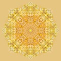 Gold Mandala texture with golden mosaics in the Byzantine style. Antique color Mosaic tiles in antique style. Cobblestone texture