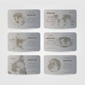 Modern banners with world map. EPS 10 Royalty Free Stock Photo