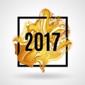 Gold marble New Year Royalty Free Stock Photo