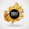 Gold marble New Year Royalty Free Stock Photo
