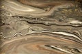 Gold marbling texture design. Beige and golden marble pattern. Fluid art. Royalty Free Stock Photo