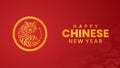 Gold maskot chinese new year