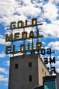 Gold Medal Flour Sign Royalty Free Stock Photo