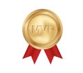 Gold medal mvp. Rewarding minimum viable product Royalty Free Stock Photo