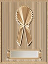 Gold Medal Plaque Royalty Free Stock Photo