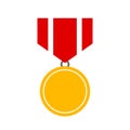 Gold medal prize icon Royalty Free Stock Photo