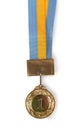 Gold Medal & Ribbon Royalty Free Stock Photo