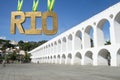 Gold Medal RIO Message at Lapa Arches