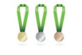 Gold Medal Silver Medal Bronze Medal set